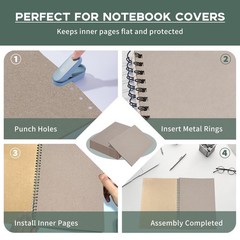 Heavy Duty Book Board Grey Chipboard Crafts 12.5×10 Inch 80pt/2mm 20 Sheets