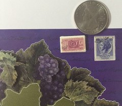 GRAPEVINE 3-D Dimensional FRAME(7pc)The Paper Studio Leaves•Grapes•Stamps•Nature