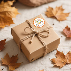 Fall Autumn Gift Stickers – Happy Fall Autumn Thanksgiving Name from Stickers 60