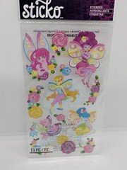 GLITTER FAIRY STICKERS BY STICKO – RETIRED SCRAPBOOKING STICKER