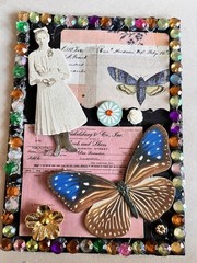 Retro! Vintage Junk Journal Ephemera. 5 Cards Envelopes. Repurpose/scrapbook