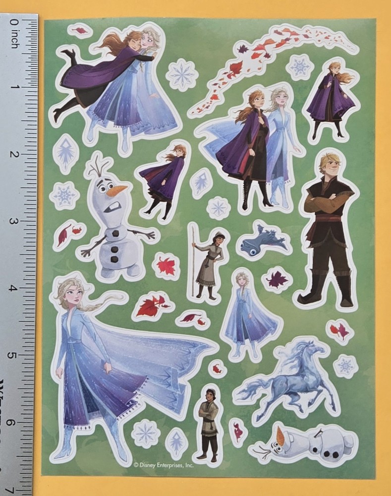 Disney Princess Frozen Sticker Sheet.