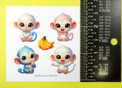 Happy Monkeys Mini Sticker Sheet