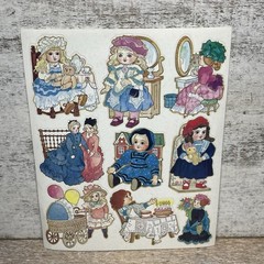 Vintage 1990 AGC, Inc Assorted Dolls Stickers 9 Counts Brand New No Packaging