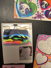 Lot Vintage Lisa Frank Stickers Rainbow Panda Hearts Ballerina Prisms
