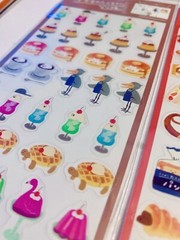 Furukawashiko Stickers – 3 Sheets Kawaii Bakery, Journaling Planner Clear Decal