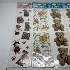 Vintage Sticker Sheets Lot Frances Meyer Suzy’s Zoo Sandylion Teddy Bear 1990s