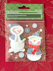ONLY 1 – WINTER SNOWMEN SNOWFLAKES HOLIDAY TIME 3D STICKERS