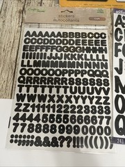 Letters And Numbers Vinyl Stickers Black & Red Mixed Lot New & used