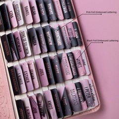 UPAFEXXI-Laminated Bible Tabs (Pink and Black Foil Embossed Lettering), Pink4