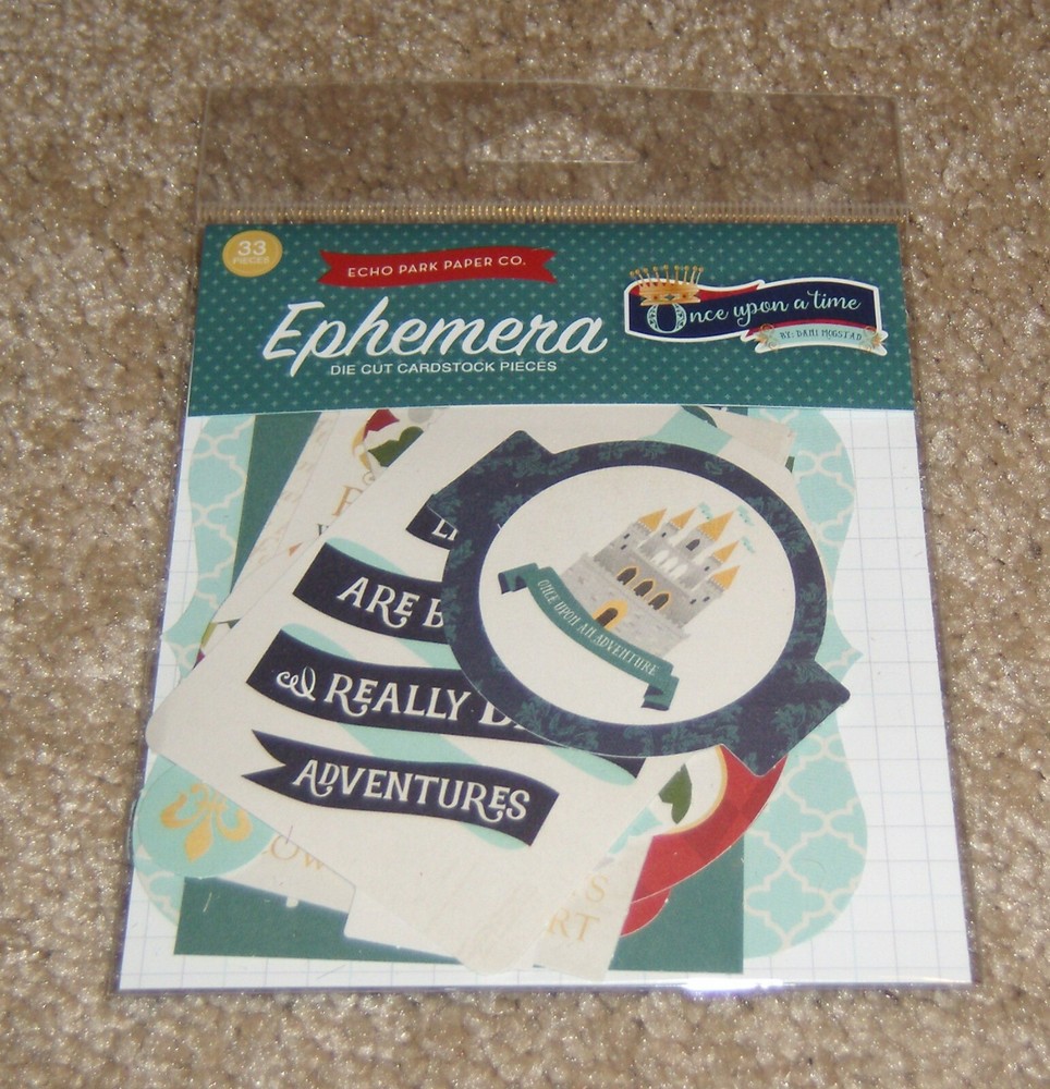 Carta Bella Ephemera DieCut Assortment ~ Prince Once Upon A Time …33pieces