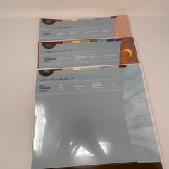 NIP Creative Memories Lot 8 Pastel 12X12 Paper 2 Editions 5 Jumbo Great Lengths