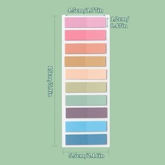Colourful Index Tabs Translucence Sticky Note Adhesive Sticky Pad Memos Pad