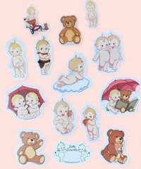 Brandy Melville Stickers Pack Of 5 Trendy Aesthetic Baby Cute 3D stickers Gift