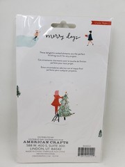 CR5 Crate Paper Christmas Merry Days 6 Shaker Stickers American Crafts