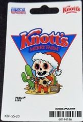 KNOTTS MERRY FARM STICKER✨🎄💀❤️🌵✨2 3/4” X 2 1/2”✨GLOSSY✨SKULL ✨MUSIC 🎶 ❤️💫