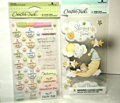Creative Touch Stickers Lot Baby First Year & Sleepytime Layered 1 Sheet Ea