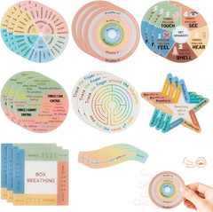 Textured Sensory Stickers for Stress Relief and Mindfulness 24PCS