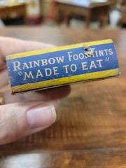 Vintage 1940s Rainbow FOOD Tint EASTER EGG TINT BOX Only Butler Pa