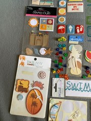 Scrapbooking Beach & Summer Stickers Collection – 17 Packs Mixed Designs Sizes