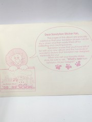 1989 SandyLion My Sticker Album Floral Heart Filled W Stickers Mrs Grossmans Vtg