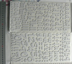 LAX Glitter WHITE – 155 Thicker Sticker Foam Lower Case 19-37mmH&6-28mmW L4LF