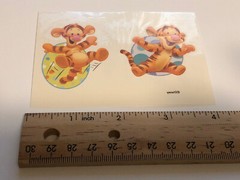 Disney’s Babies Vintage Vending Machine Sticker Wet Tattoo All Star Tigger