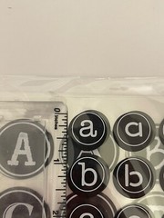 (10 Packs) Chalkboard Theme Letter Sticker – 144-Pack Round Alphabet Labels