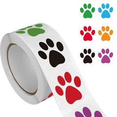 Animal Theme Adhesive Dog Footprint Sticker Assorted Size Home Decoration