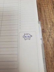 Piggy Bank Finance Savings Stickers for Budget Finance Trackers, Planners
