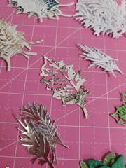 Foliage Leaf Holiday Die Cut and Paper Punch Embellishments Mixed Lot 200+ Pcs