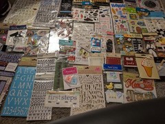 Huge Lot of 55 Scrapbooking Stickers, Jolees, Sticko, Recollections… NICE LOT