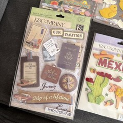 Lot of 15 Jolee’s Boutique K&Company Sticky Pix Scrapbooking