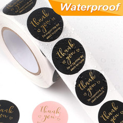 Thank You round Stickers for Supporting My Small Business Adhesive Labels, -Colo