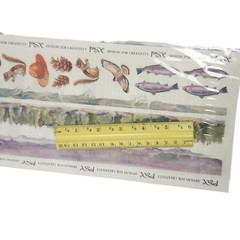 PSX Watercolor Outdoor Nature-Themed Craft Stickers NIP
