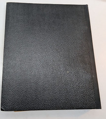 VTG Scrapbook Book Album with Stamps Collection Worldwide by Betty Alice Pence