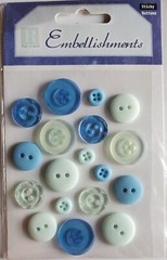 Self-adhesive Buttons Resin Dimensional Scrapbook Stickers