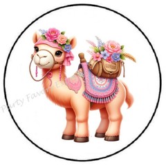 ADORABLE CAMEL ENVELOPE SEALS LABELS STICKERS PARTY FAVORS