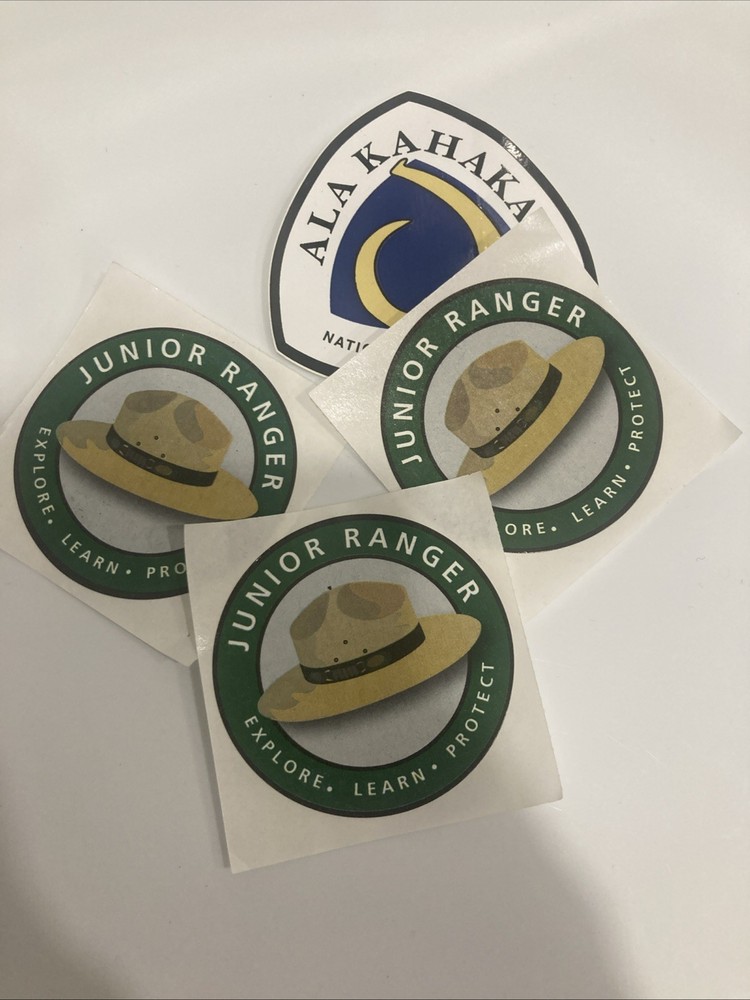 Lot Of 4 Junior Park Ranger Stickers And Trail Stickers