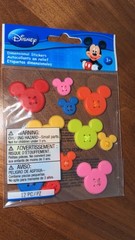 Mickey Mouse Icon Disney Sticker Adhesive Buttons