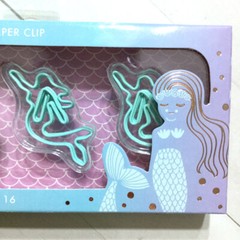 Mermaid Paper Clips Blue Large Designer Fashion Planner Accessory Bookmark
