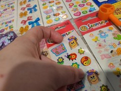 Vintage Y2K Sandylion Girls Peace Groovy Sticker Sheet Stationary Pencil Lot