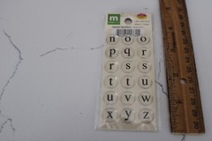 Making Memories Details Alphabet Medium Black Page Pebbles Scrapbooking Crafts