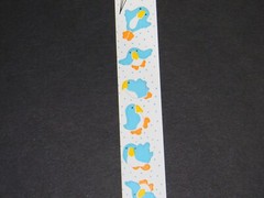 Vintage Toots 1982 BLUEBIRDS Sticker Strip by Cardesign #MUS 138 Blue Bird