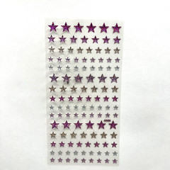 Epoxy Glitter Star Pink Dimensional Stickers Scrapbooking Cardmaking