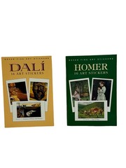 Dover Fine Art Stickers Collectors Classics Lot Of 7 Books 16 Stickers Each EUC