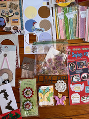 Large Mixed Lot of Metal Paper Thick Cardboard Scrapbooking Accents – includes
