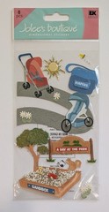 RARE Jolee’s Day At The Park Baby Toddler Stroller Sandbox Scrapbooking Stickers