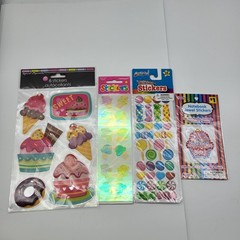Fun Scrapbook Sticker Lot New Food Candy Sweets Ice Cream