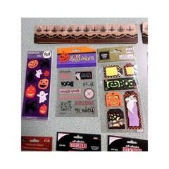 Lot Of 12 New Fall Halloween Themed scrapbooking stickers Creative Memories